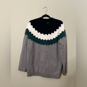 Talbots Crewneck Sweater Preppy Gray Women Size 1X